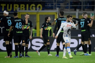 インテルがナポリ下し首位と勝ち点3差に 優勝争い三つどもえ