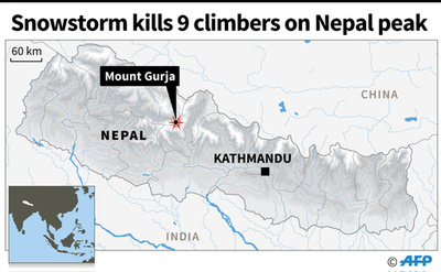 ネパールで遭難の韓国登山隊、遺体収容 現場は「爆弾が破裂」したよう