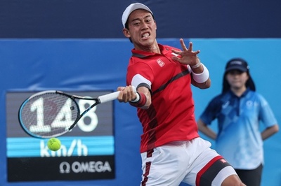 錦織が第5シードのルブレフ撃破 東京五輪初戦快勝