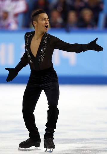 フィギュア団体戦・男子SPで5位のアモディオ、ソチ五輪