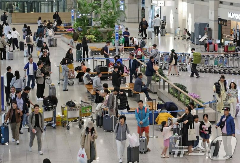 2025年5月6日、仁川国際空港第1ターミナルの入国場(c)news1