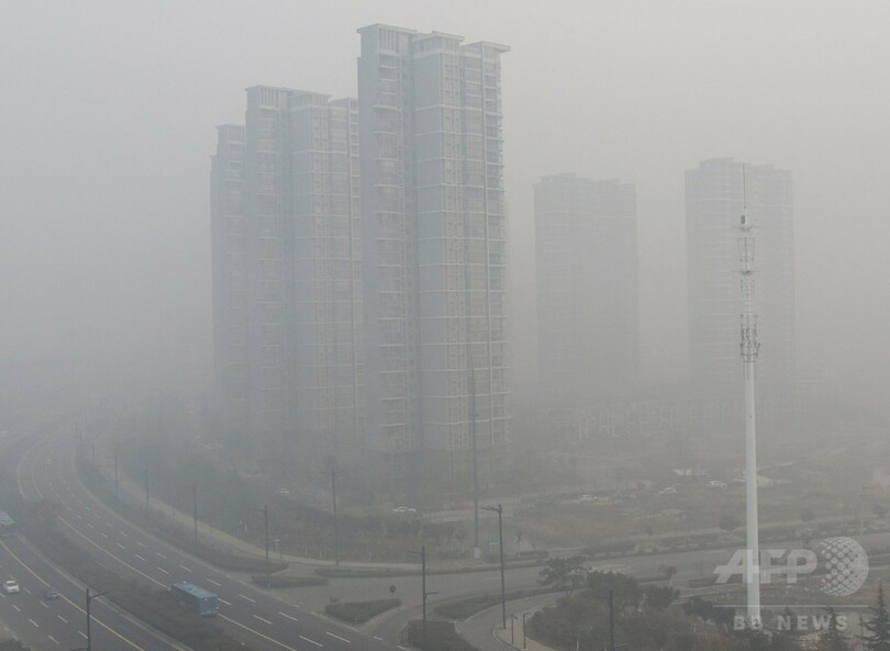 中国北部の大気汚染、危険レベルに PM2.5が基準の22倍