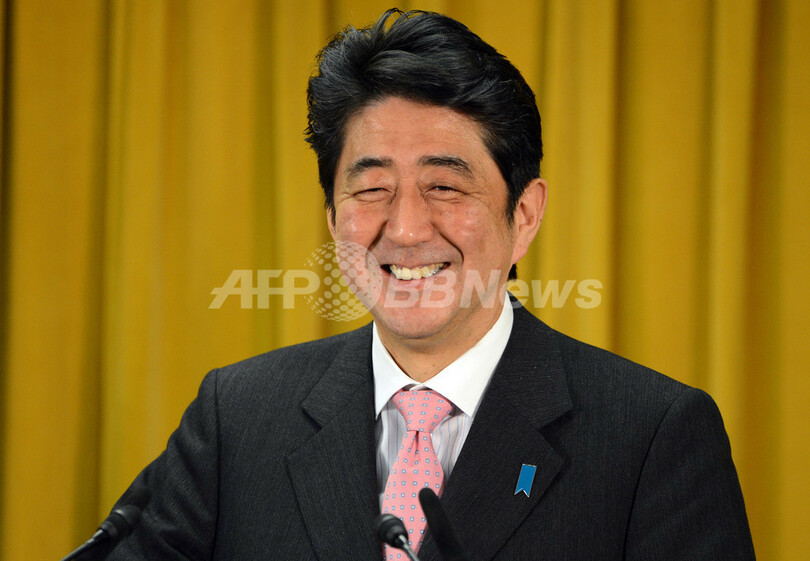 尖閣問題「交渉の余地ない」、安倍総裁会見 経済再生を約束