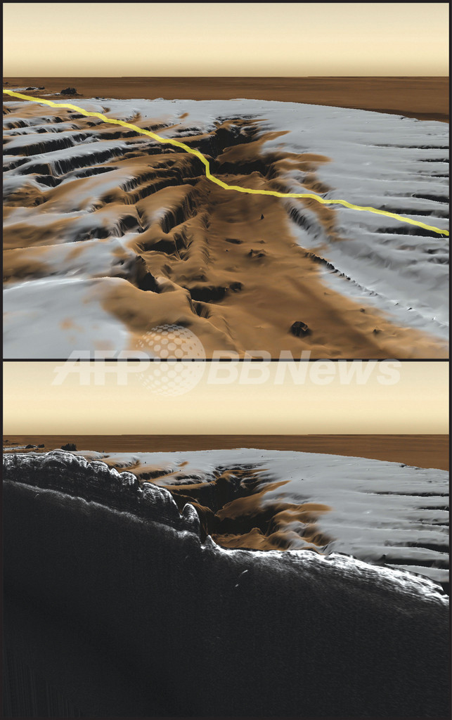 火星の北極冠、2つの謎がレーダー観測で解明 ネイチャー