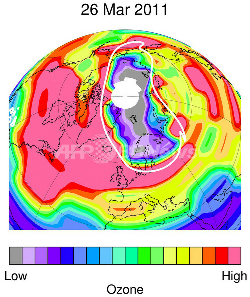 北極上空で南極並みのオゾン層破壊観測 写真1枚 国際ニュース Afpbb News