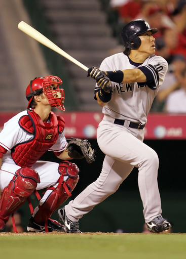 松井秀喜 今季初の三塁打 写真2枚 国際ニュース：AFPBB News
