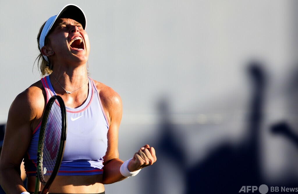 バドサが4強入り、大坂撃破のガウフ下す 全米OP前哨戦 写真1枚 国際ニュース:AFPBB News