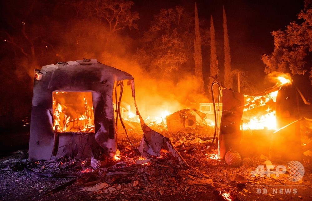 米カリフォルニア州の山火事 避難地域を拡大 原因は落雷 写真6枚 国際ニュース Afpbb News