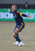 判定に不満を表すギャラクシーのデビッド・ベッカム（%%David Beckham%%）。(c)AFP/MARK RALSTON