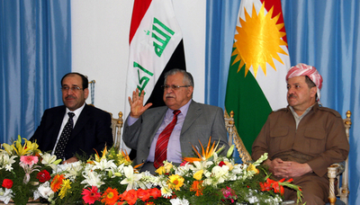 イラク首相、クルド人自治区を初訪問 関係改善目指す