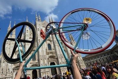 「新たな交通手段を」、自転車の利用を呼び掛け　伊ミラノ