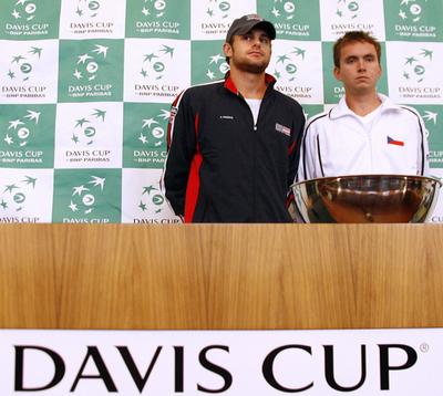 ＜男子テニス 07デビスカップ＞チェコvs米国を控える両チームが会見に出席 - チェコ