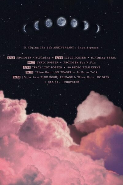 N.Flying、デビュー8周年20日「Once in a BLUE MOON」発売…タイトル曲は「Blue Moon」