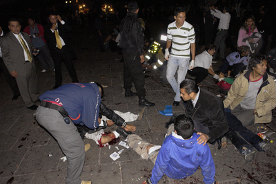 独立記念日の式典会場で爆発、7人が死亡 メキシコ