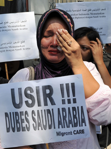 インドネシア、出稼ぎメイドの斬首刑でサウジに抗議