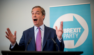 英世論調査、EU離脱派の新党「ブレグジット党」が支持率トップに