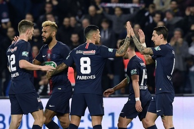 PSG快勝でフランス杯4強入り、エムバペ不在もディ・マリア2得点