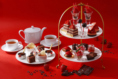 【東京マリオットホテル】注目のブランドいちご　“あまりん”と自家製ビーントゥバーチョコレートの甘美な饗宴「あまりん× Bean to bar Chocolate Afternoon Tea」