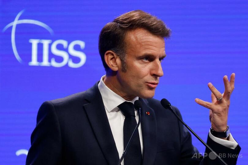 マクロン氏、アジアと欧州に団結呼び掛け 中ロ「圧政圏」に対抗