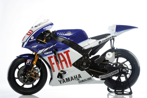 Yamaha YZR-M1 '09 Fiat Yamaha+ 別売りフォーク付 ヤマハ YZR-M1 `09 フィアット ヤマハチーム (プラモデル) - ホビー