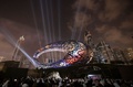 アラブ首長国連邦（UAE）のドバイにオープンした未来博物館。開館式の様子（2022年2月22日撮影）。(c)Karim SAHIB / AFP