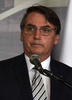 ブラジルのジャイル・ボルソナロ大統領（2019年2月26日撮影、資料写真）。(c)NORBERTO DUARTE / AFP