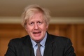 英ロンドンにある首相官邸で会見に臨むボリス・ジョンソン首相（2021年1月26日撮影）。(c)JUSTIN TALLIS / POOL / AFP