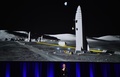 オーストラリアのアデレードで開催された国際会議で、新型ロケットについて説明するスペースXのイーロン・マスクCEO（2017年9月29日撮影、資料写真）。(c)AFP/PETER PARKS