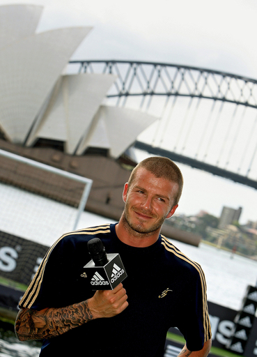 ベッカム シドニーで開催されたプロモーションイベントに登場