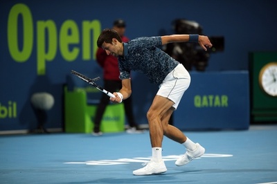 ジョコビッチがまさかの敗退、勝利手放し怒りあらわ カタールOP