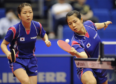 金／朴組　女子ダブルス4強へ、世界卓球
