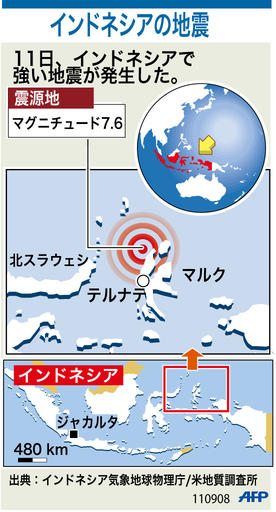 【図解】インドネシアの地震