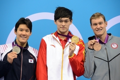孫楊が男子400メートル自由形で金メダル