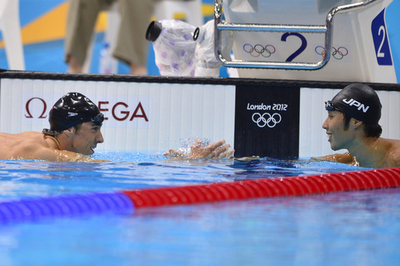 男子200メートル個人メドレー制したフェルプス、通算20個目のメダル獲得