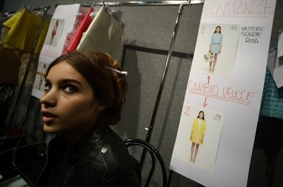 ＜14年春夏ミラノコレクション＞ブルーガール