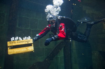 どんな味になる？水族館の水槽でワイン熟成