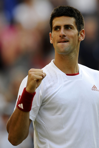 ジョコビッチ フィッシュを下し4回戦へ、ウィンブルドン選手権