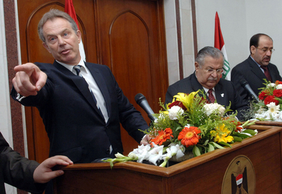 ブレア首相、イラク首脳陣と会談 - イラク