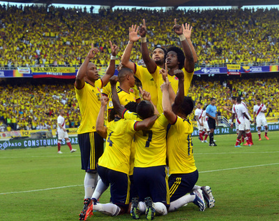 コロンビアがペルーに快勝、W杯南米予選