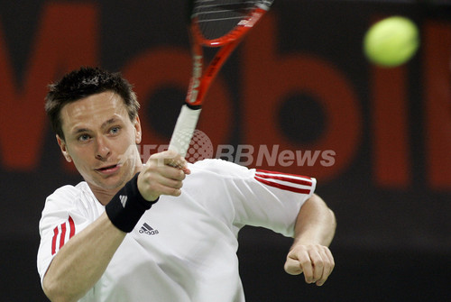 <男子テニス・カタール・エクソン・モービル・オープン 2007>リュビチッチ ソデルリングに勝利し決勝へ カタール 写真18枚