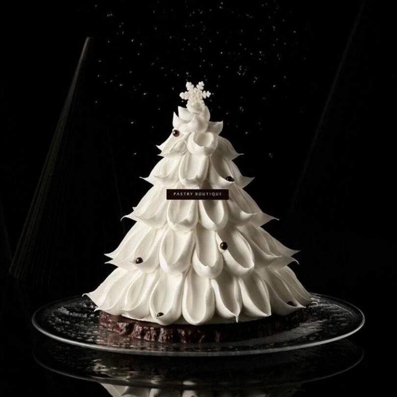 新羅ホテルの代表的なケーキ「ホワイトホリデー」＝新羅ホテル公式サイトのキャプチャー(c)NEWSIS