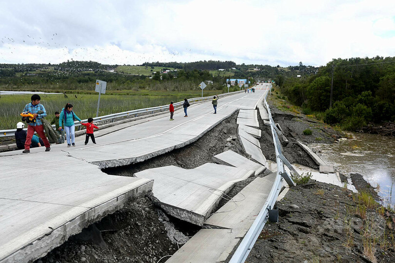 チリ南部で強い地震、一時津波警報 死者の情報はなし