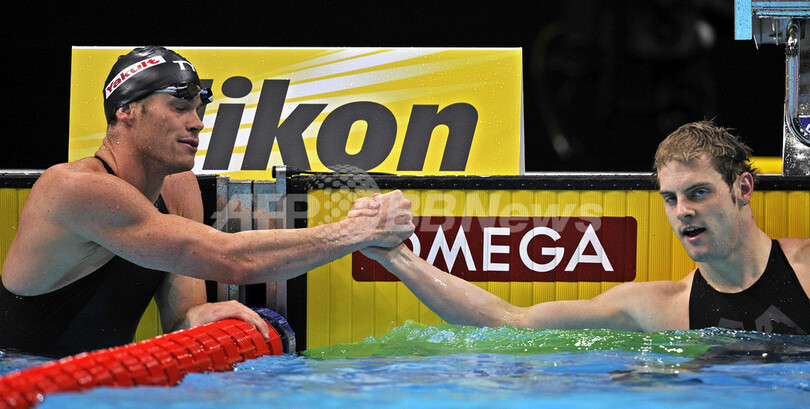 マーシャル 世界短水路選手権2008・男子50メートル背泳ぎ制す