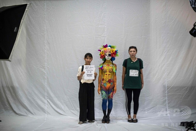 体が生きたキャンバスに、ボディーペインティングの祭典 韓国