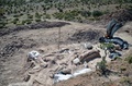 世界最大とみられる恐竜の化石が発見された、アルゼンチンのチュブト（Chubut）州ラウソン（Rawson）の発掘現場。エジディオ・フェルグリオ古生物博物館（Egidio Feruglio Paleontological Museum）提供写真（2014年5月17日提供）。(c)AFP/Museo Egidio Feruglio