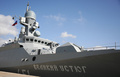 シリア・タルトゥース湾にあるロシアの海軍施設で撮影されたロシア海軍の艦艇（2019年9月26日撮影）。(c)Maxime POPOV / AFP