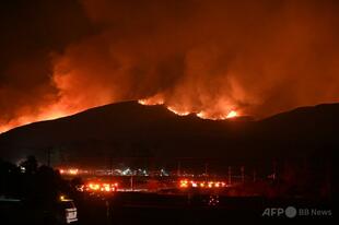 LA山火事、気候変動で35％発生しやすく