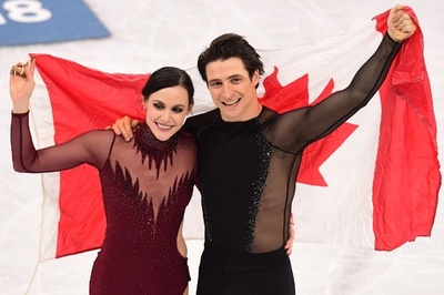 ヴァーチュー/モイア組がアイスダンス世界最高得点で金メダル、平昌五輪