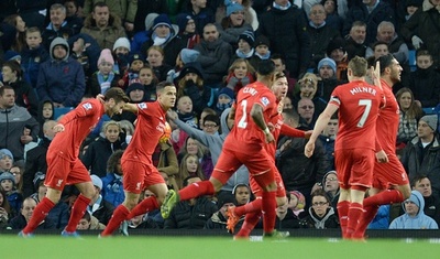 リバプール、フィルミーノの活躍で低調なマンCに快勝