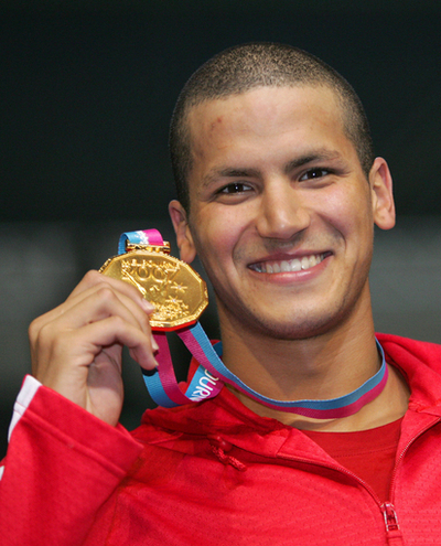 ＜第12回世界水泳選手権＞競泳、男子800メートル自由形の表彰式に臨むメルーリ - オーストラリア